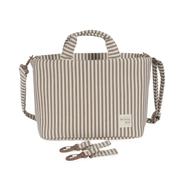 Τσάντα Αλλαξιέρα Praline Strips Moka 44x29x12εκ. 2