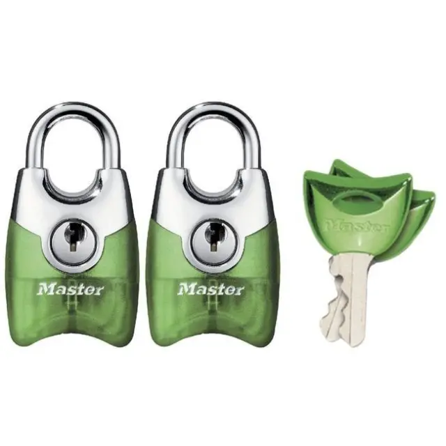 Master Lock 4630EURTAST - Σετ 2 λουκέτα χρωματιστά νίκελ 20mm με ίδιο κλειδί 2