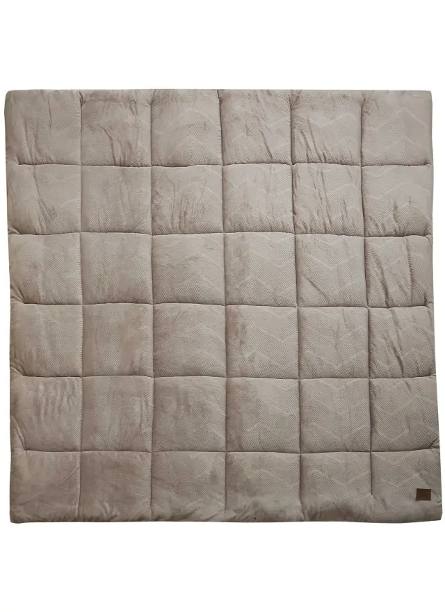 Κουβερτοπάπλωμα ALUVIA BEIGE MADI μονό: 160 x 220 εκ. 3