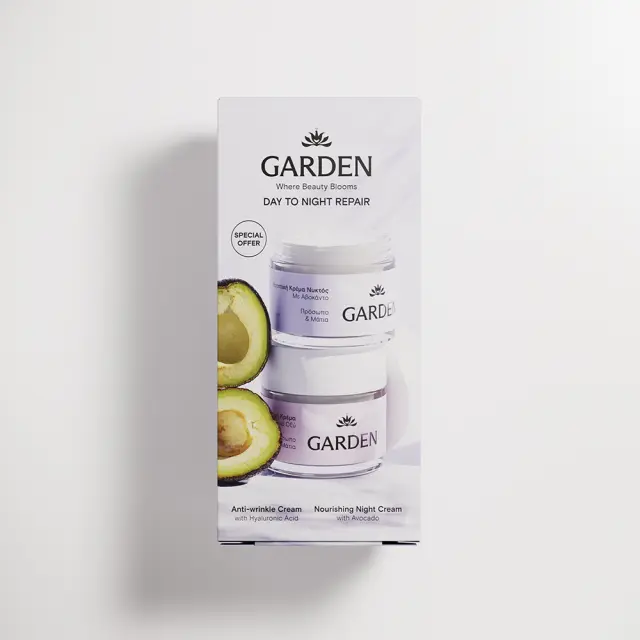 Garden | Day to night repair antiwrinkle cream 50ml + nourishing night cream 50ml | 1set