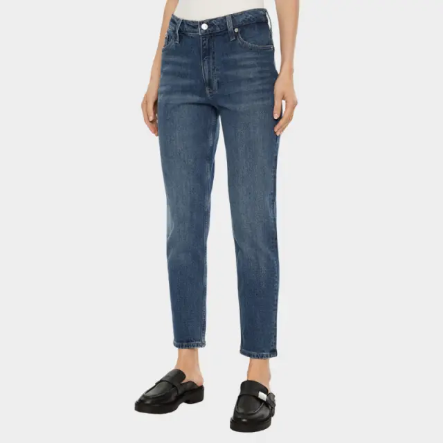 Calvin Klein - Γυναικείο Παντελόνι Jean Ck Mom Fit J20J224514-1BJ Μπλε Σκούρο - W27 L28