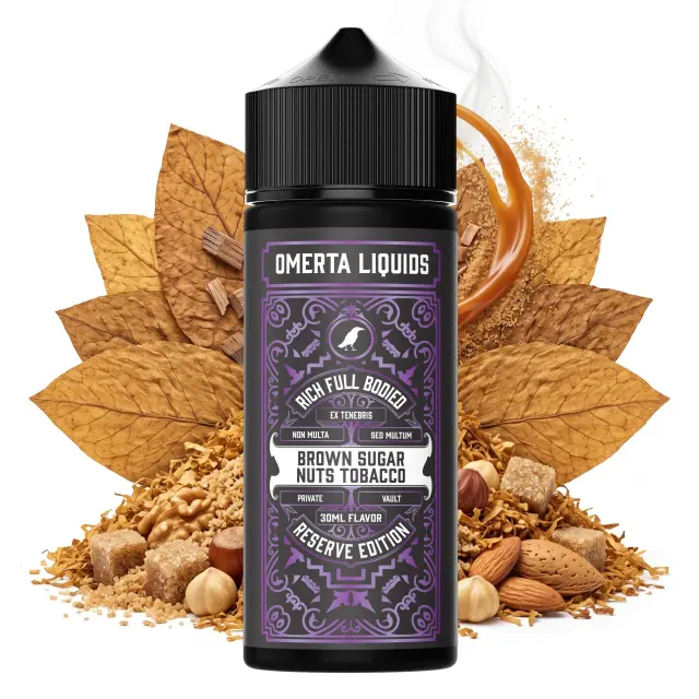 Omerta Ex Tenebris Brown Sugar Nuts Tobacco Reserve 30ml/120ml