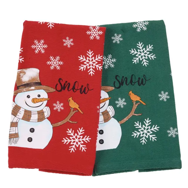 Πετσέτες Κουζίνας Σετ 2 Τεμ 30x50 Christmas Das Home 0817 Green-Red 100% βαμβακερό