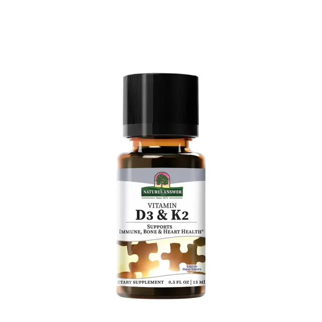 Nature's Answer Vitamin D3 and K2 Liquid