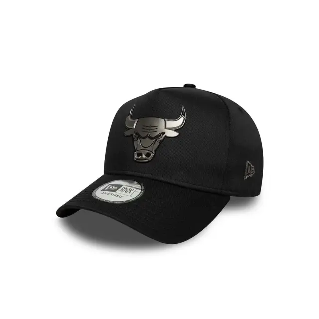 New Era Adult Metallic Eframe NBA Chicago Bulls Cap Μαύρο 60771869 (New Era) - One Size
