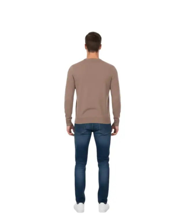 Cavalli Class - Ανδρικό Πουλόβερ Crewneck TXM60AMAC01-03500 Καφέ 2