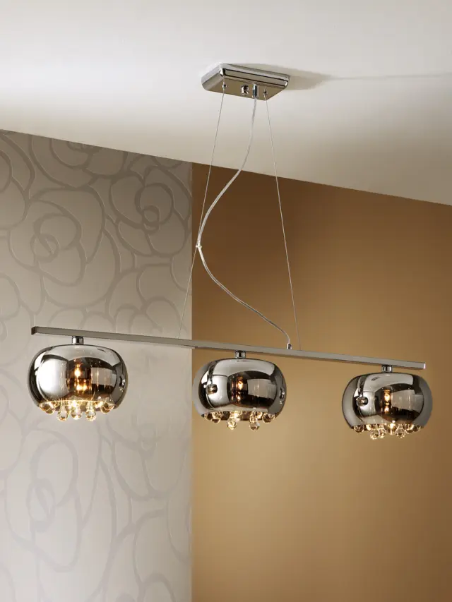 ARGOS LAMP 3L IN LINE φωτιστικό κρεμαστό ράγα Χρώμιο
