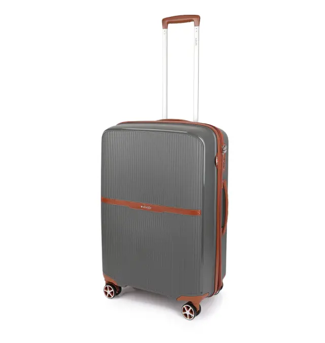 Βαλίτσα σκληρή Μεσαία DIELLE 190/60 66x44x28/31 cm Ανθρακί 3