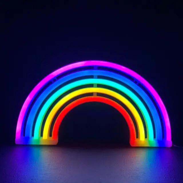AcaLight Offer ΟΥΡΑΝΙΟ ΤΟΞΟ, 80 NEON LED ΛΑΜΠΑΚΙΑ ΜΕ ΜΠΑΤΑΡΙΑ (3xAA)/USB, RGB, IP20, 18x2x30cm