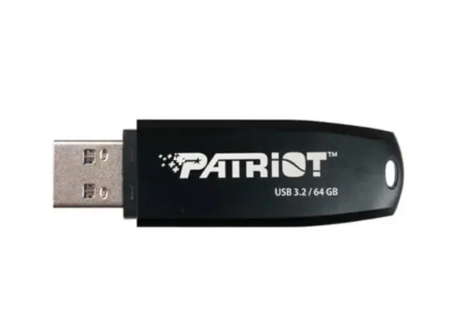 Patriot Xporter Core 64GB Black USB-A 3.2 Gen 1 (PSF64GXRB3U) (PATRPSF64GXRB3U)