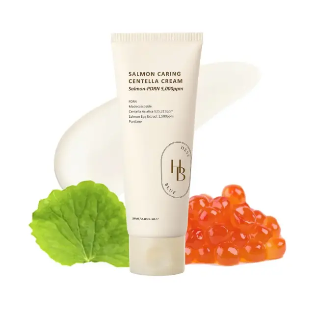 Heveblue Salmon Caring Centella Cream Ενυδατική κρέμα με PDRN Εκχύλισμα Σολομού + Centella 100ml