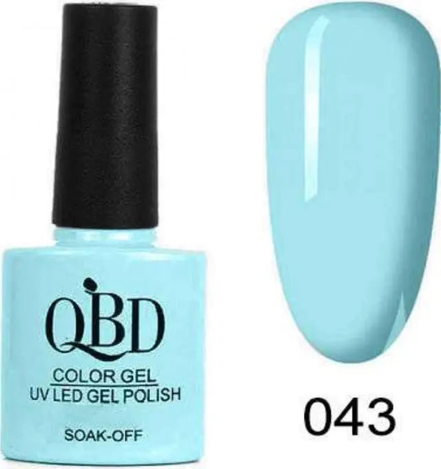 QBD Ημιμόνιμο βερνίκι color Gel Uv/Led Gel Polish 043