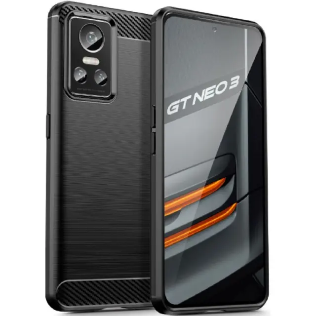 Tech-Protect® TPU Carbon Back Cover Προστατευτική Θήκη για Realme GT Neo 3- Black