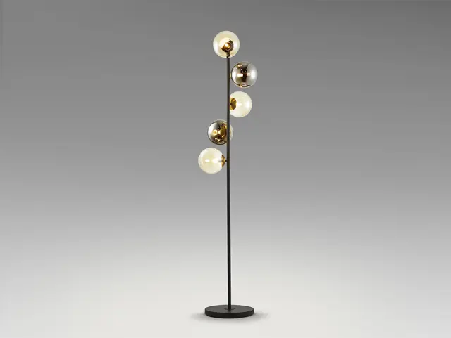 Inoa 494511 FLOOR LAMP 5L Μαύρο-Μπρούτζινο Ρυθμιζόμενο Ύψος LED G9 4W Bronze Μαύρο 2