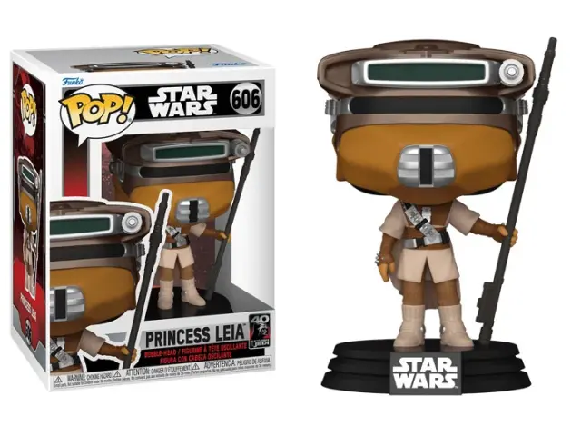 Funko Pop! Disney Star Wars: Return of the Jedi 40th - Princess Leia (Boushh) #606 Bobble-Head Vinyl Figure