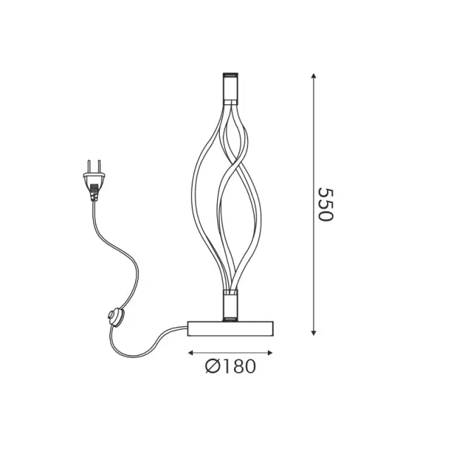 ΕΠΙΤΡΑΠΕΖΙΟ Φ/Σ LED 30W 2400LM CCT IP20 ΜΑΥΡΟ ΑΛΟΥΜΙΝΙΟ + ΑΚΡΥΛΙΚΟ / HM607LEDTBKCCT 2