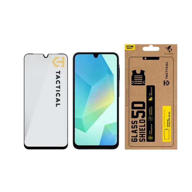 Tactical Glass Shield 5D for Samsung Galaxy A16 4G/5G / A26 5G Black 3
