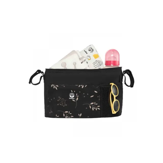 Τσαντάκι Καροτσιού Dooky Deluxe Romantic Leaves Black DK-5128206