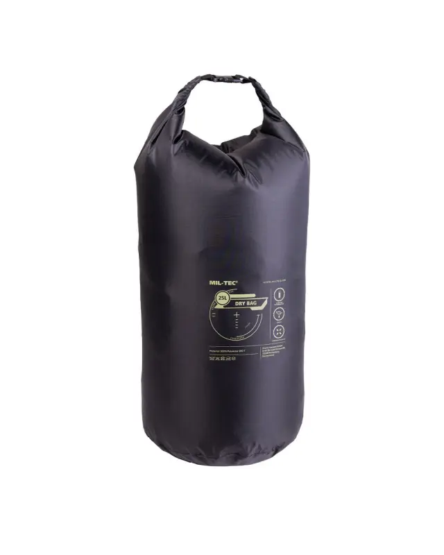 MIL-TEC Black 25LTR Dry Bag - 01-Black-Μαύρο