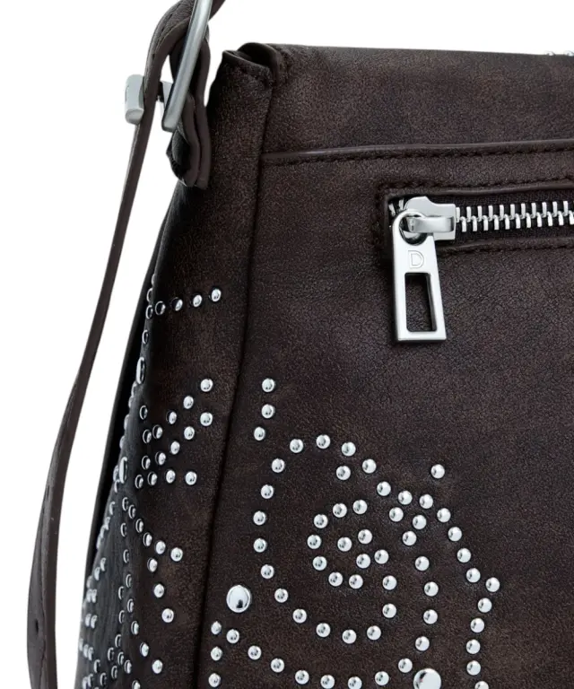 Desigual - Γυναικεία Τσάντα 'Ωμου Poker Face Posadas 25WAXP34-6009 Καφέ 2
