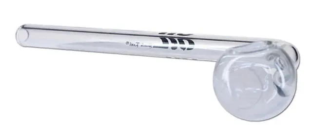 Πιπάκι Γυάλινο Oil Pipe BL με Γωνία 90° - Μήκος 17cm 2