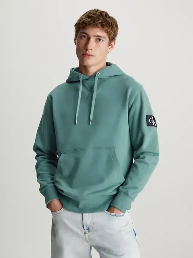 Calvin Klein - Ανδρικό Φούτερ με Κουκούλα J30J323430-CFQ Μπλε - L