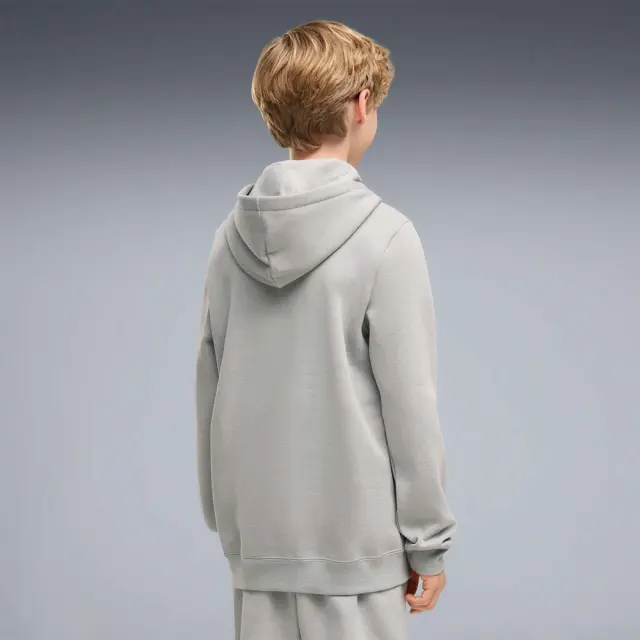 Puma Boy's Essentials 2 Color Small No1 Logo Fleece Hoodie Γκρι Ανοιχτό 685825-63 (Puma) 2