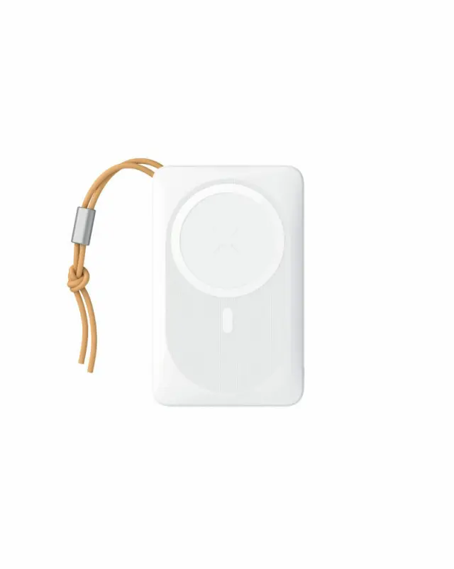 Veger MagOn Magnetic Wireless MagSafe Power Bank 10000mAh 15W με Θύρα USB-A και Θύρα USB-C Power Delivery / Quick Charge 3.0 Λευκό