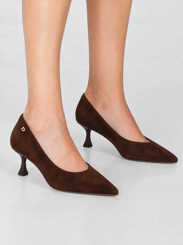 Donna Serena Γόβες Γυναικείο δέρμα Nubuck Καφέ DSE/436074 TDM - 39 2