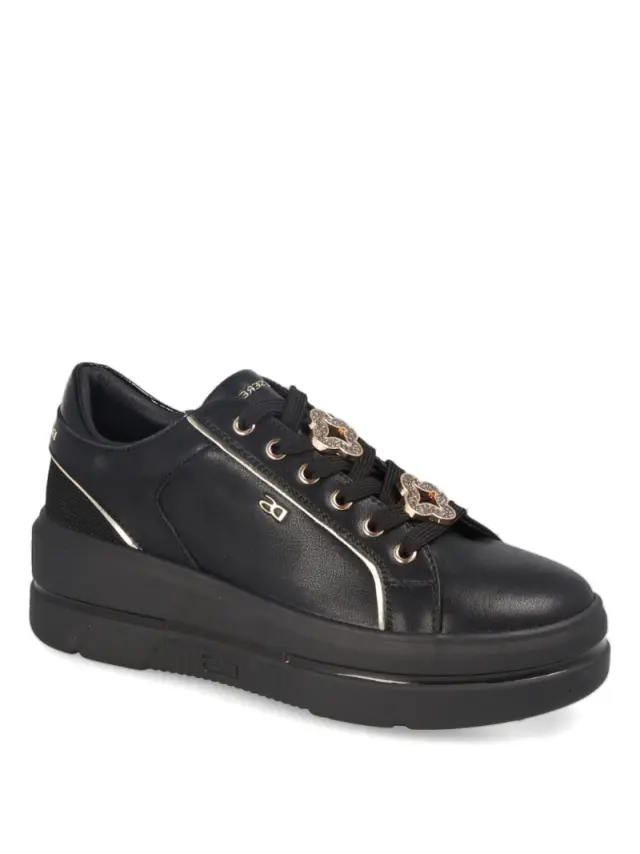 Donna Serena Sneakers Γυναικείο δέρμα Μαύρο DSE/186333 NERO - 38 3
