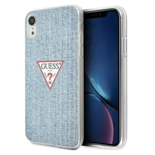 Guess Jeans Collection Back Cover Σιλικόνης Light Blue (iPhone XR)