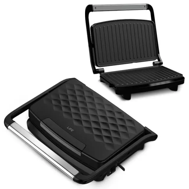 Τοστιέρα με αντικολλητικές grill πλάκες, 750W.