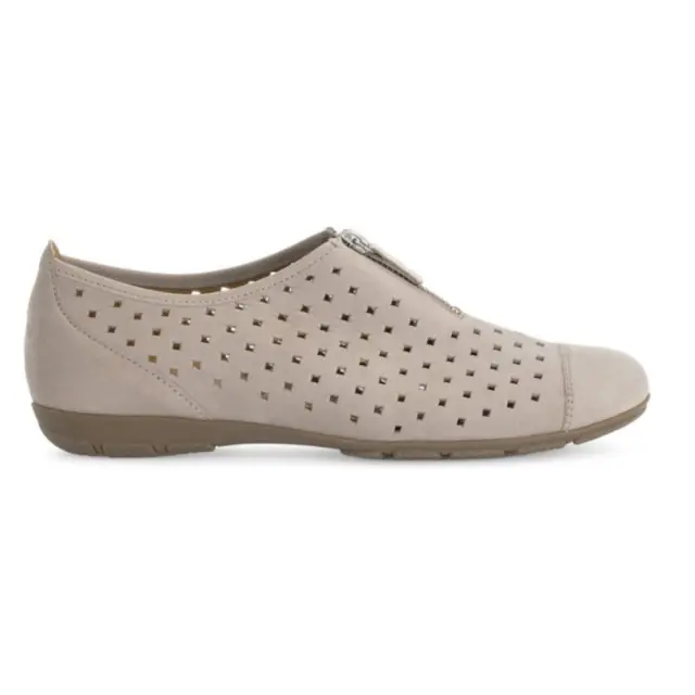 Gabor Μοκασίνια-Loafers Γυναικείο δέρμα Nubuck Μπεζ GAB/44166 12-LEINEN