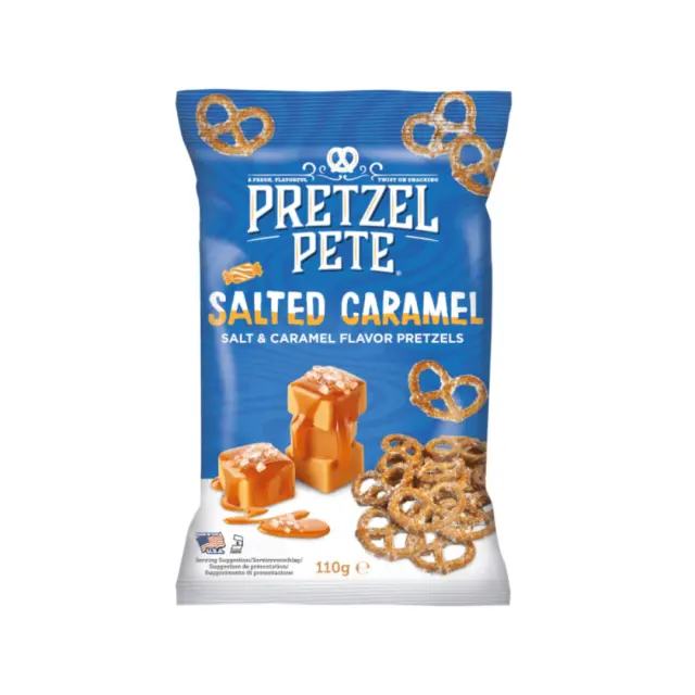 Pretzel Pete Mini Twist Salted Caramel Pretzels 110gr