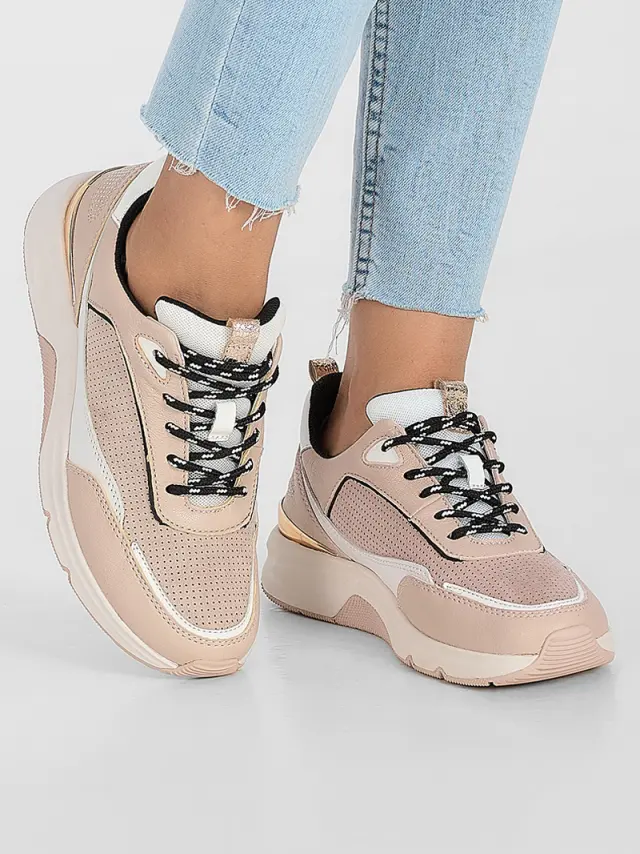 Gabor Sneakers Γυναικείο δέρμα/δέρμα Nubuck Ροζ GAB/46894 35-ROSA/WEISS 2