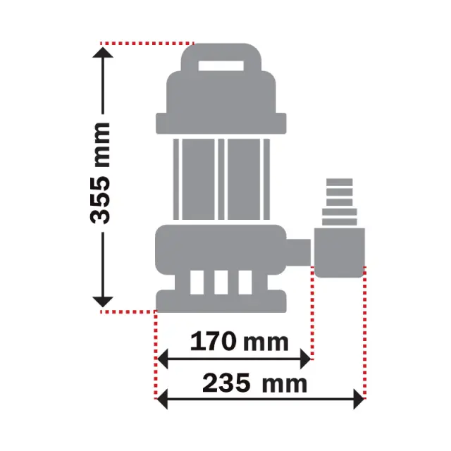 ΑΝΤΛΙΑ ΥΠΟΒΡΥΧΙΑ ΑΚΑΘΑΡΤΩΝ 1100W INOX 43533 3
