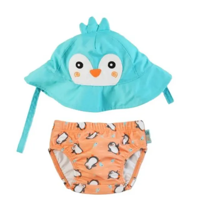 Σετ UV Μαγιό και Καπέλο Parker the Penguin (12-24 μηνών) - Zoocchini