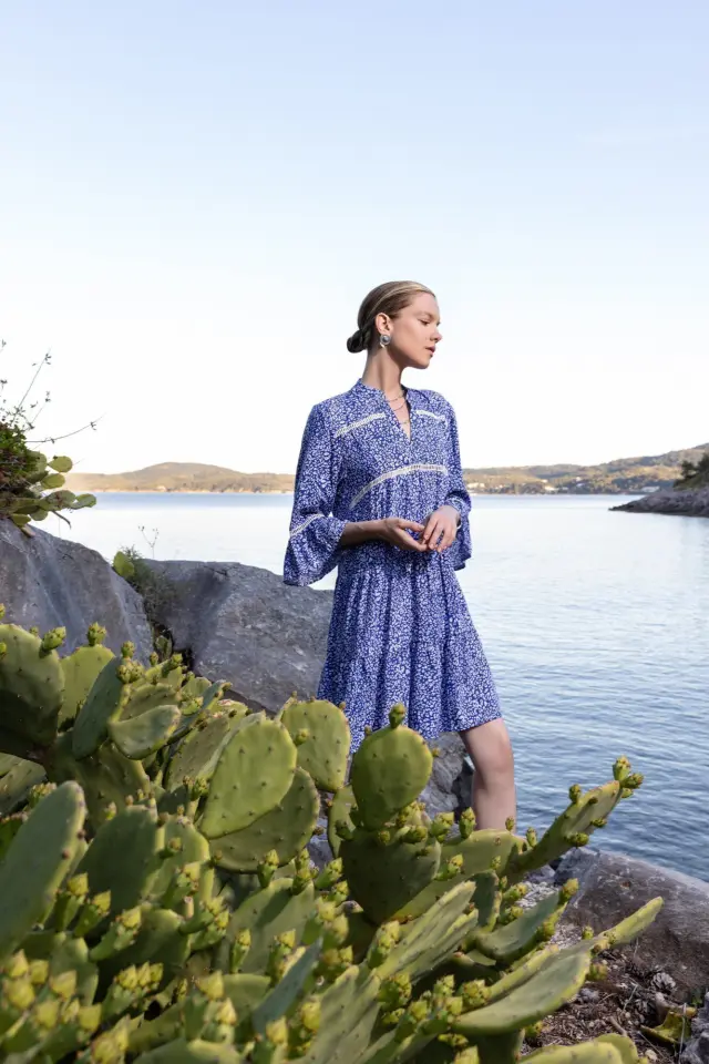 B236 - Type - BEACHWEAR AEGEAN BLUE LEO - XXXL