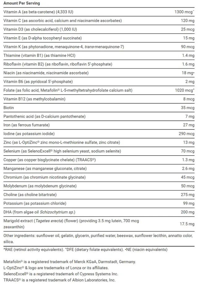 Life Extension Prenatal Advantage 2
