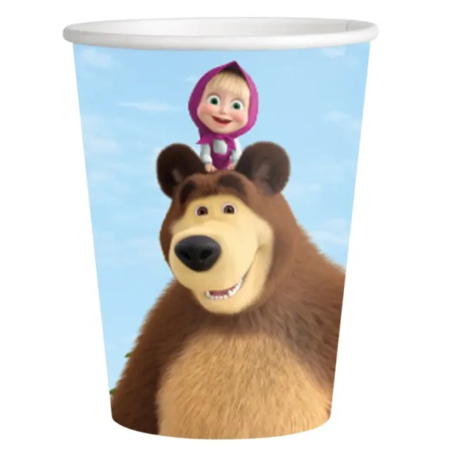 Ποτήρια Χάρτινα 250 ml Masha & Orso / 8 τεμ