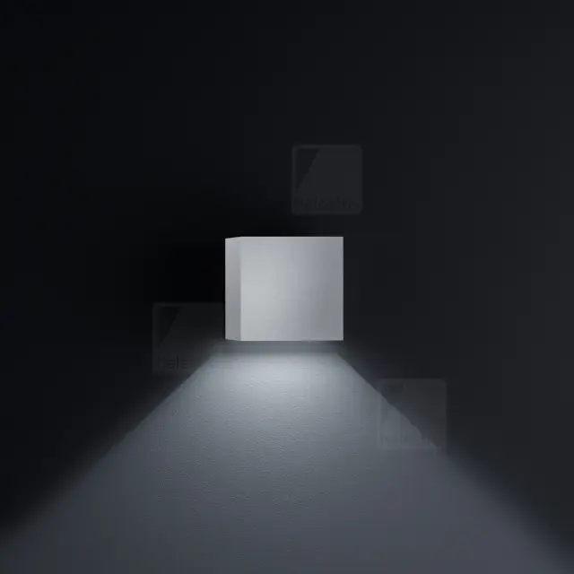 Απλίκα Τοίχου LED SIRI44 7W Nickel Mat IP54 με Φωτισμό Πάνω & Κάτω