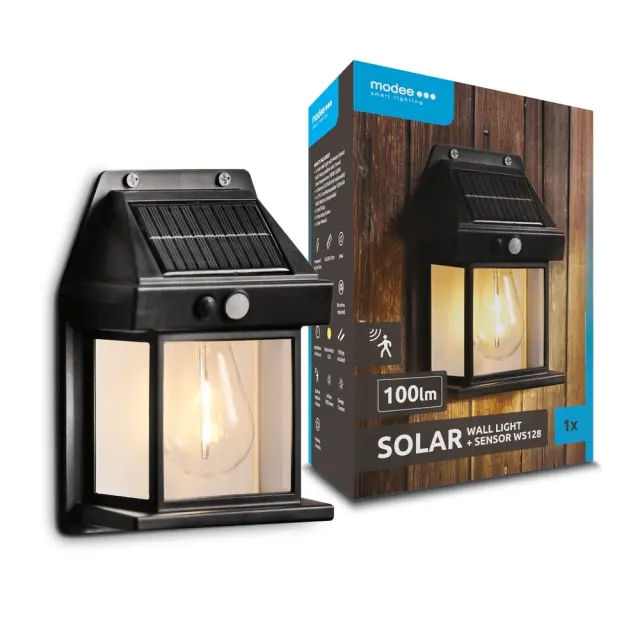 Modee Lighting LED Ηλιακό Φωτιστικό Κήπου + Αισθητήρας 1pcs 40.002.0018