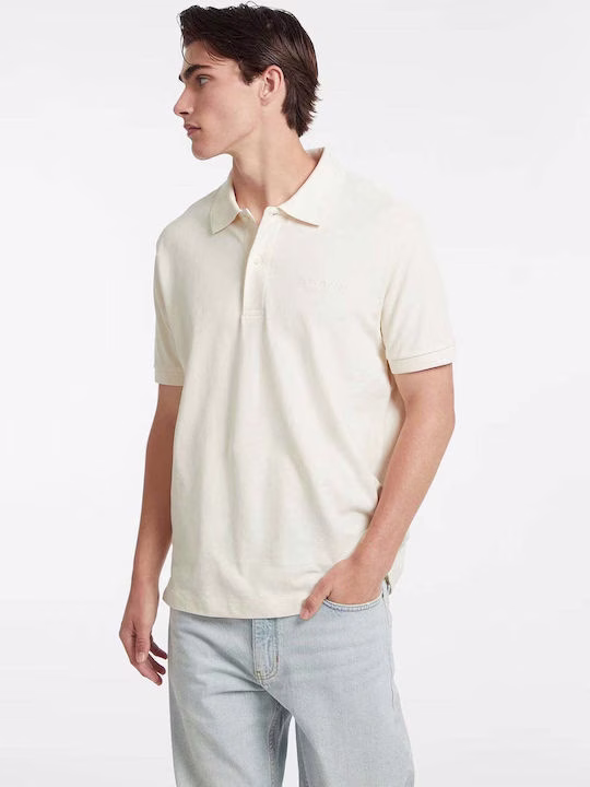 Guess Polo T-shirt Εκρού Ιβουάρ
