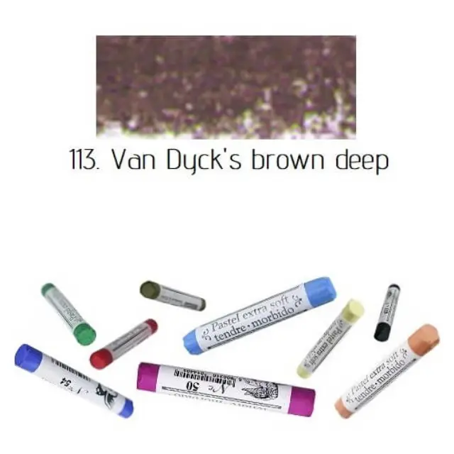 Soft pastel Extrafine Renesans - Van Dyck's Brown deep