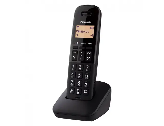 Ασύρματο Ψηφιακό Τηλέφωνο Panasonic KX-TGB610GRB Μαύρο με Δυνατό Kουδούνισμα, Πλήκτρο Αποκλεισμού Κλήσεων και Αναγνώριση Κλήσης