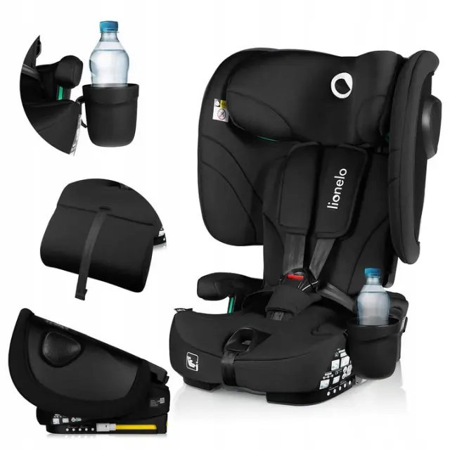 Lionelo Nelly i-Size isofix κάθισμα αυτοκινήτου 76-150cm Black Carbon