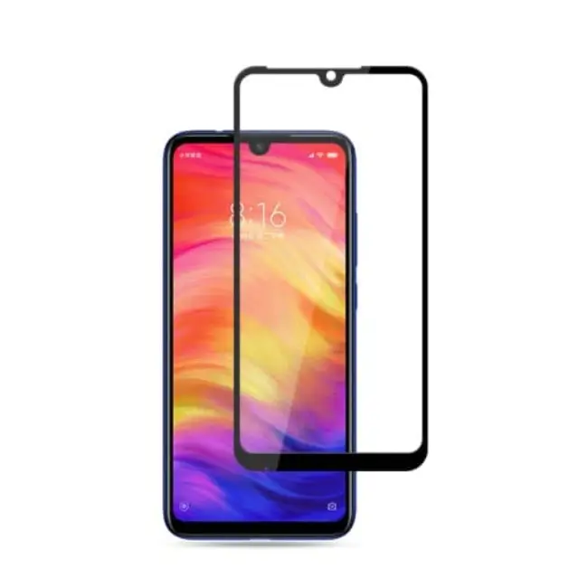 Αντιχαρακτικό τζάμι προστασίας Full Glue Full Coveraged για Xiaomi Redmi Note 7 - Μαύρο