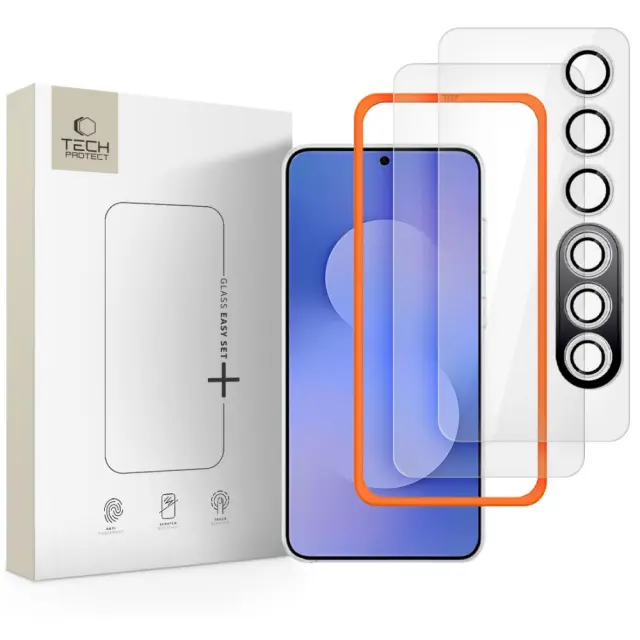 Tech-protect Easy Set+ 3-pack Galaxy S25 Fe Clear