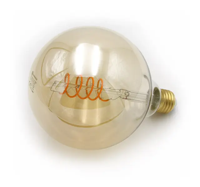 LED ΛΑΜΠΑ COG SPIRAL GLOBE Φ125 Ε27 6W ΝΤΙΜΑΡΙΖ. ΜΕΛΙ 1800Κ