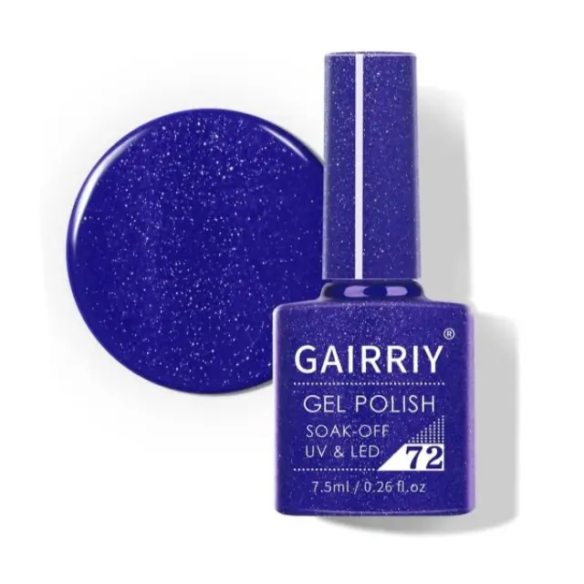 Ημιμόνιμο επαγγελματικό βερνίκι GAIRRIY 7.5ML - 0.26FL.OZ 72